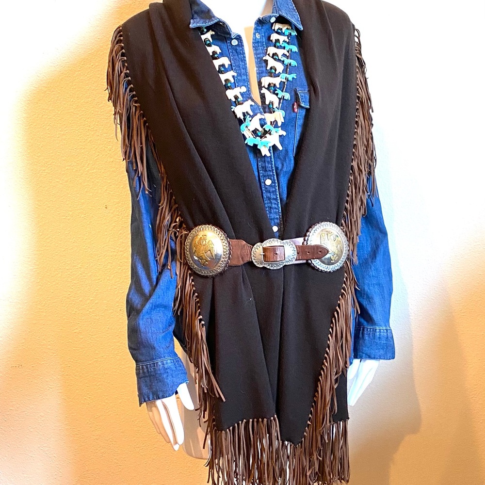 FABULOUS CHOCOLATE FRINGED SHAWL